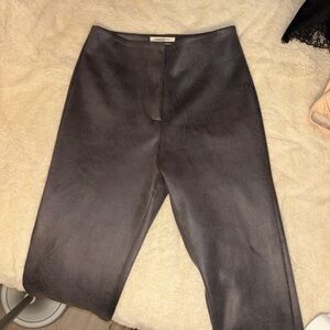 Urban Outfitters Brown Faux Leather High-Rise Pants